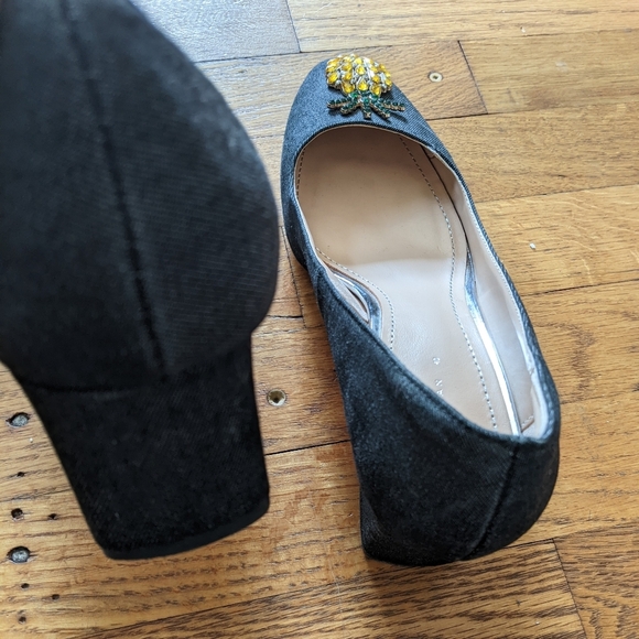Zara Women Pineapple Embellished Heels - Picture 4 of 8